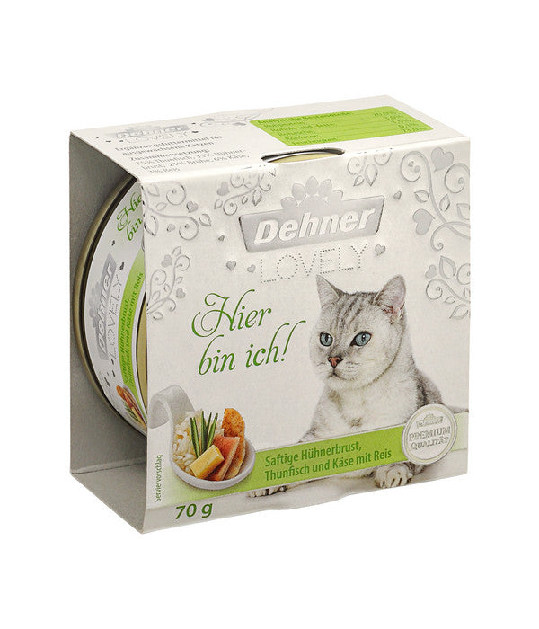 Dehner Premium Lovely Nassfutter Für Katzen Hier Bin Ich!