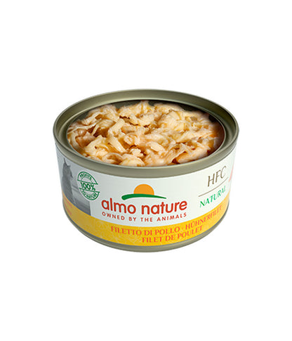 Almo Nature Nassfutter Für Katzen HFC Natural, Hühnerfilet, 24 X 70 G