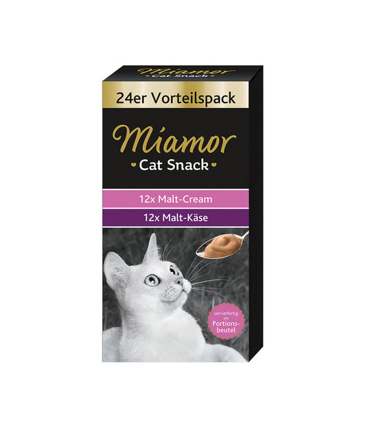  Miamor Katzensnack Malt-Cream Vorteilspack, 24 X 15 G