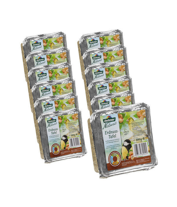  Dehner Natura Futtertafel Mit Erdnüssen, 12x300 G