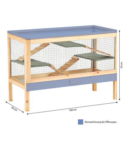  Silvio Design Nagervoliere Joe, Ca. B100/H70/T50 Cm