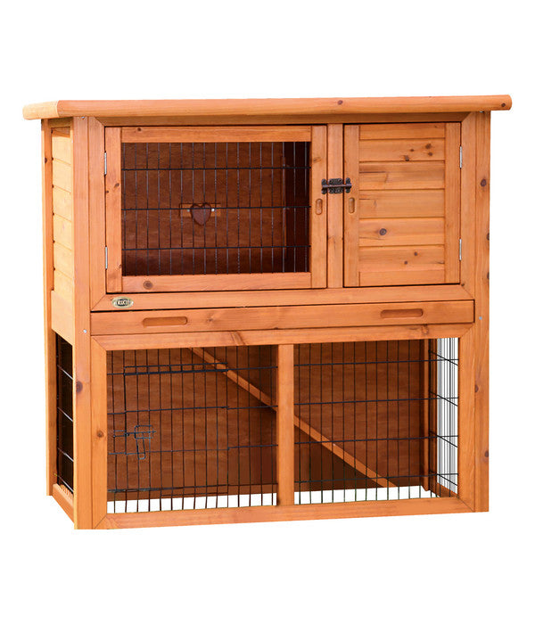  Trixie Natura Kleintierstall Mit Freilaufgehege, Braun, Ca. B104/H97/T52 Cm