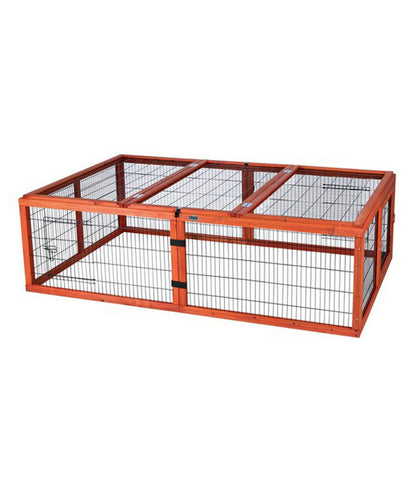  Trixie Natura Freilaufgehege Mit Abdeckung, Ca. B174/H48/T109 Cm