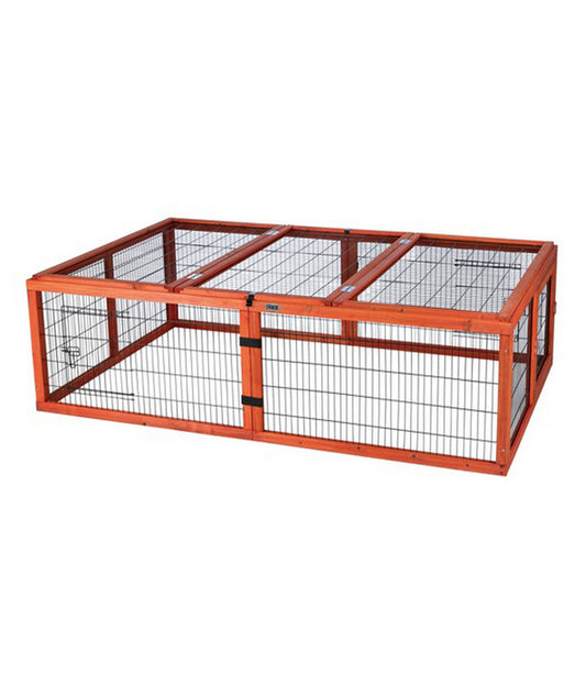  Trixie Natura Freilaufgehege Mit Abdeckung, Ca. B174/H48/T109 Cm