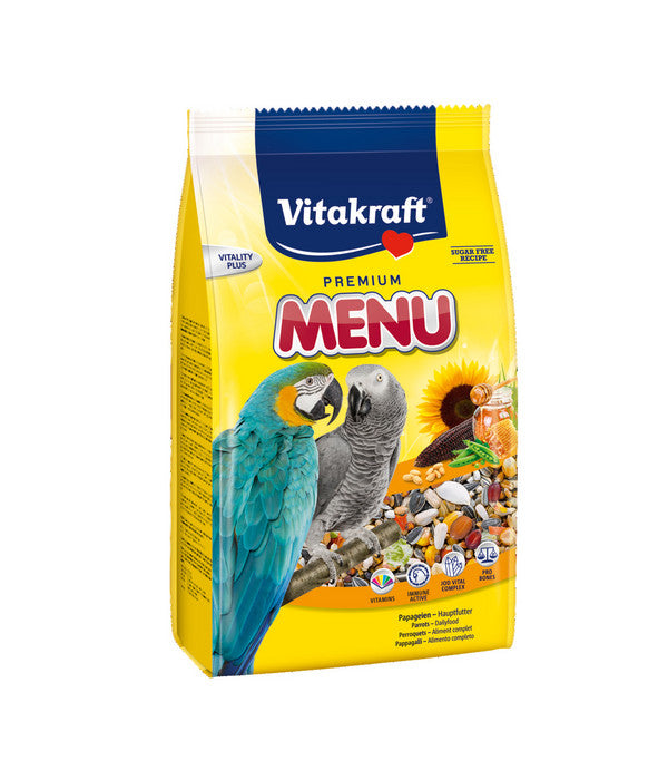  Vitakraft® Vogelfutter Premium Menü, Honig Für Papageien