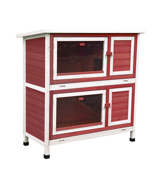  Dehner Kaninchenstall Landhaus, Mit Wärmedämmung, Ca. B114/H116/T57 Cm