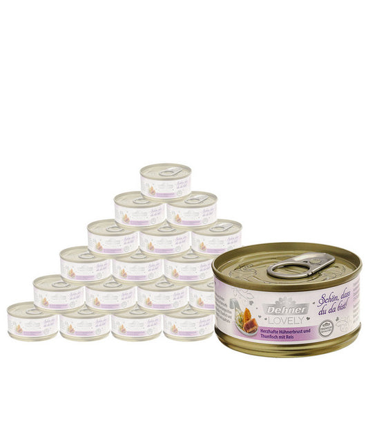  Dehner Premium Lovely Nassfutter Für Katzen Schön, Dass Du Da Bist!