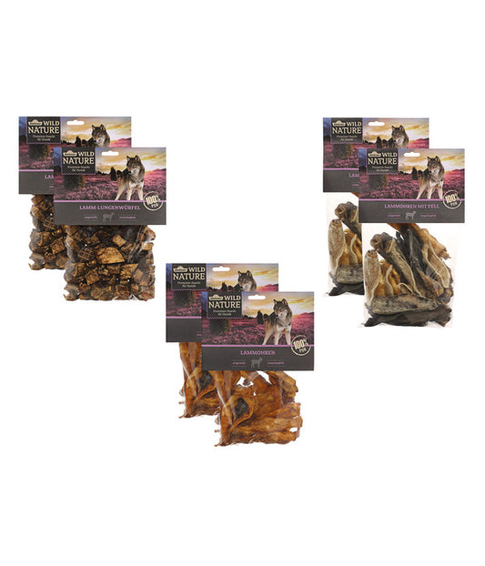  Dehner Wild Nature Hundesnack Snack-Set Lamm, 6 X 200 G