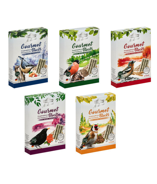  Dehner Natura Premium Wildvogelfutter Gourmet Blocks 5er Mix