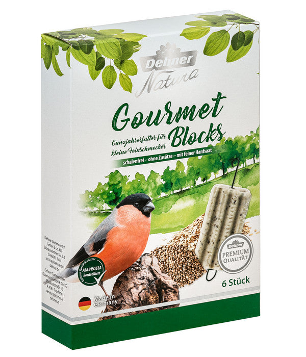  Dehner Natura Premium Wildvogelfutter Gourmet Blocks 5er Mix