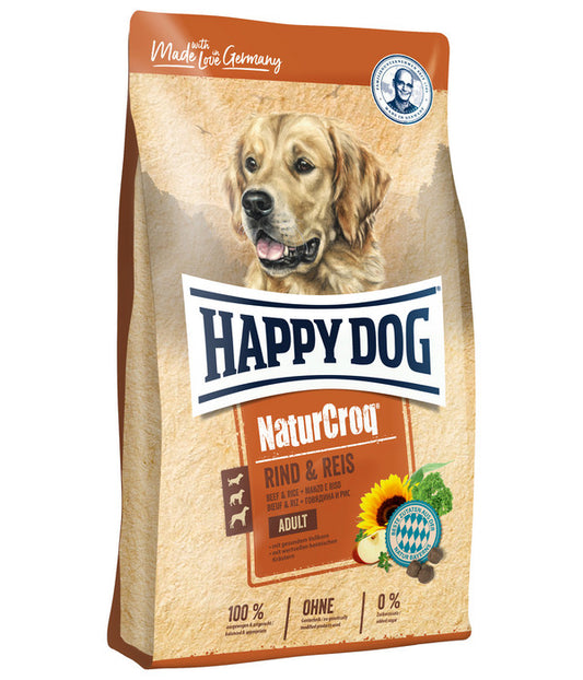  Happy Dog Trockenfutter Für Hunde NaturCroq Adult, Rind & Reis