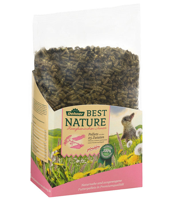  Dehner Best Nature Zwergkaninchenfutter Pellets Junior, 3 Kg