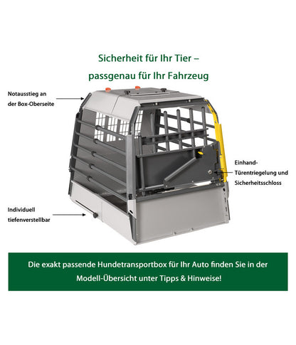 Kleinmetall® Hundetransportbox VarioCage Kompakt, Ca. B55,5/H65/T60-82 Cm