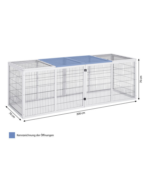  Dehner Freilaufgehege Happy Home Monumento, Ca. B200/H70/T70 Cm
