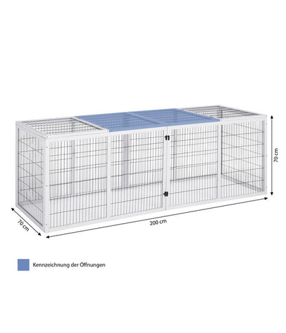  Dehner Freilaufgehege Happy Home Monumento, Ca. B200/H70/T70 Cm