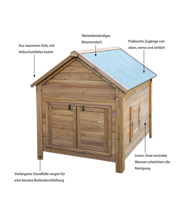  KERBL Kleintierstall, Ca. B105/H108/T100 Cm