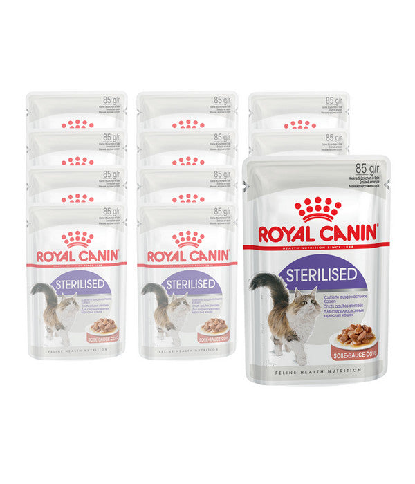  ROYAL CANIN® Nassfutter Für Katzen Sterilised, 12 X 85 G