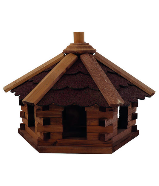 Siena Garden Vogelhaus Turmfalke, Braun/dunkelrot, Ca. B42/H30/T39 Cm