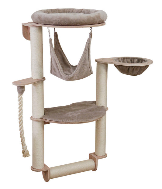  KERBL Wandkratzbaum Dolomit Grappa Pro, Beige, Ca. B70/H138/T66 Cm