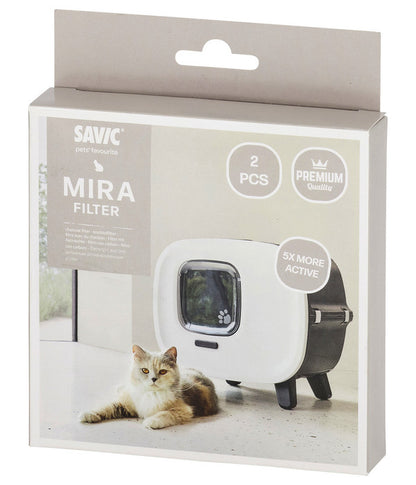  SAVIC Aktivkohlefilter Für Katzentoilette Mira De Luxe, Ca. B12/T12/H1,4 Cm