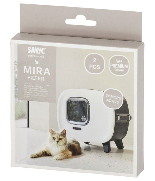  SAVIC Aktivkohlefilter Für Katzentoilette Mira De Luxe, Ca. B12/T12/H1,4 Cm