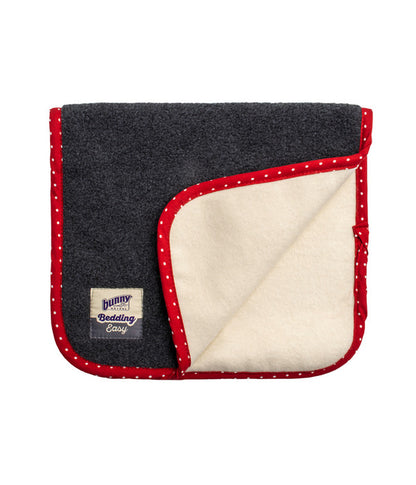  Bunny® NATURE Bedding Einstreumatte Easy Mini, Anthrazit/rot, Ca. B48/H28 Cm