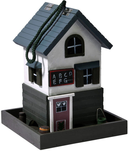  Dobar® Wildlife Vogelhaus School, Kiefer, Schwarz/weiß, Ca. B18/H23/T18 Cm