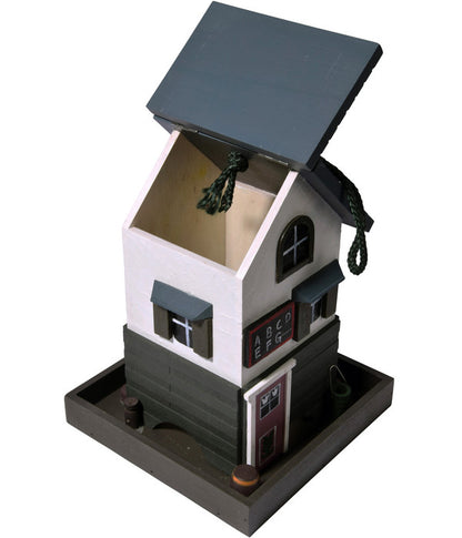 Dobar® Wildlife Vogelhaus School, Kiefer, Schwarz/weiß, Ca. B18/H23/T18 Cm