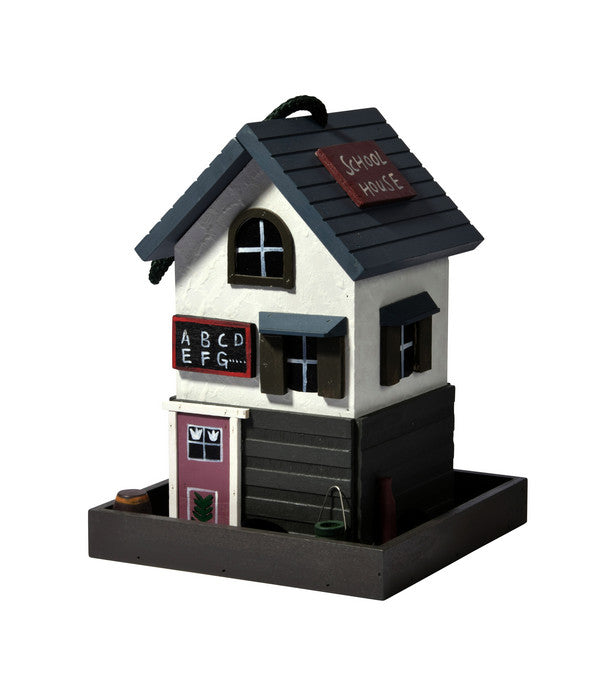  Dobar® Wildlife Vogelhaus School, Kiefer, Schwarz/weiß, Ca. B18/H23/T18 Cm