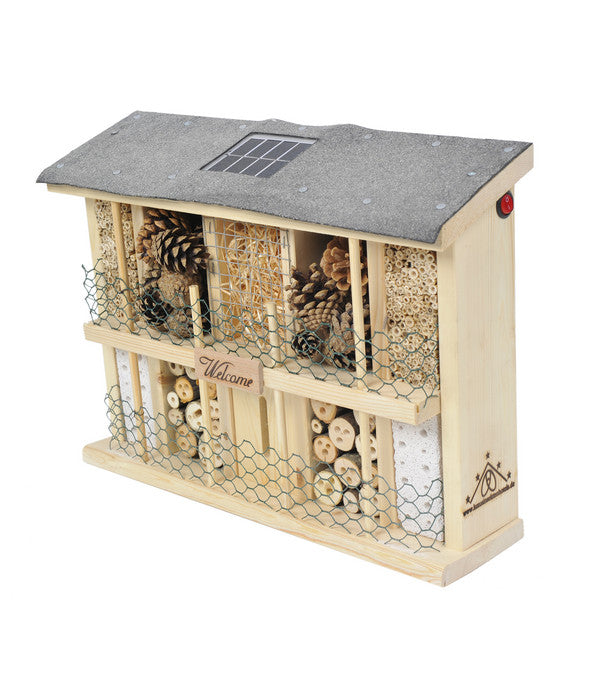  LUXUS-INSEKTENHOTELS Solar-Insektenhotel Landsonne, Ca. B47/H34/T12,5 Cm