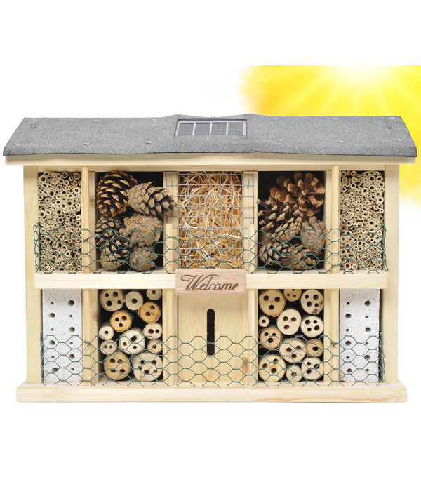  LUXUS-INSEKTENHOTELS Solar-Insektenhotel Landsonne, Ca. B47/H34/T12,5 Cm