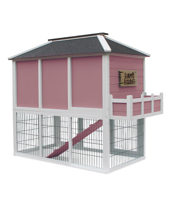  Dehner Nagerheim Happy Home Palazzo, Rotbraun, Ca. B145/H121/T72 Cm