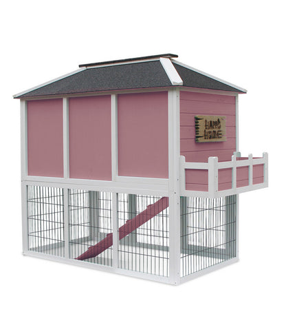  Dehner Nagerheim Happy Home Palazzo, Rotbraun, Ca. B145/H121/T72 Cm