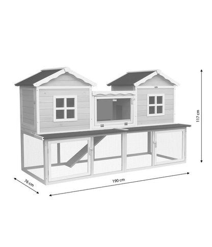  Dehner Nagerheim Happy Home Refugio, Ca. B190/H117/T76 Cm