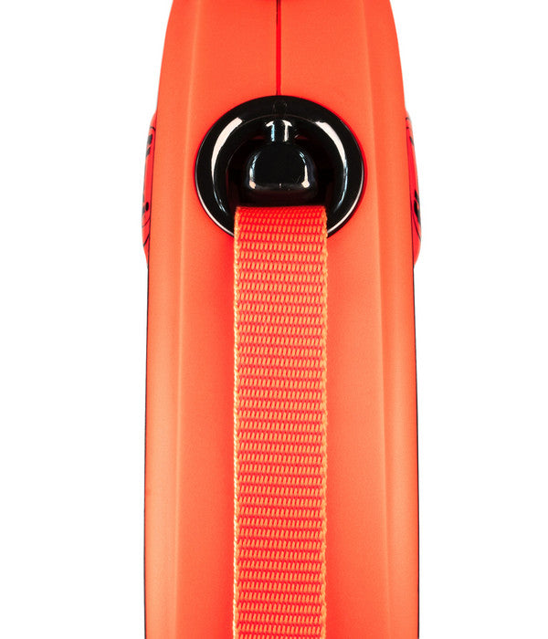  Flexi® Hundeleine Gurt-Leine XTREME, Medium, Schwarz/orange, 5 M