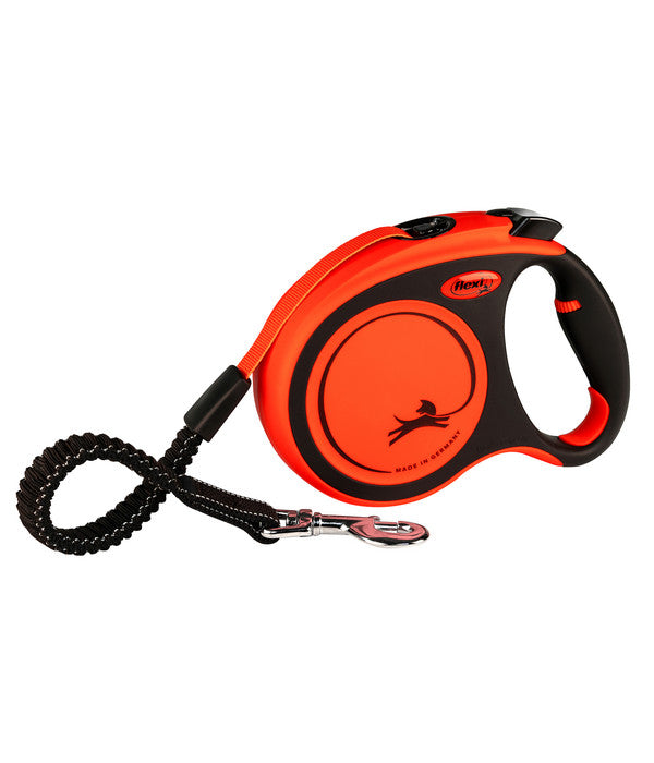  Flexi® Hundeleine Gurt-Lein XTREME, Large, Schwarz/orange, 5 M