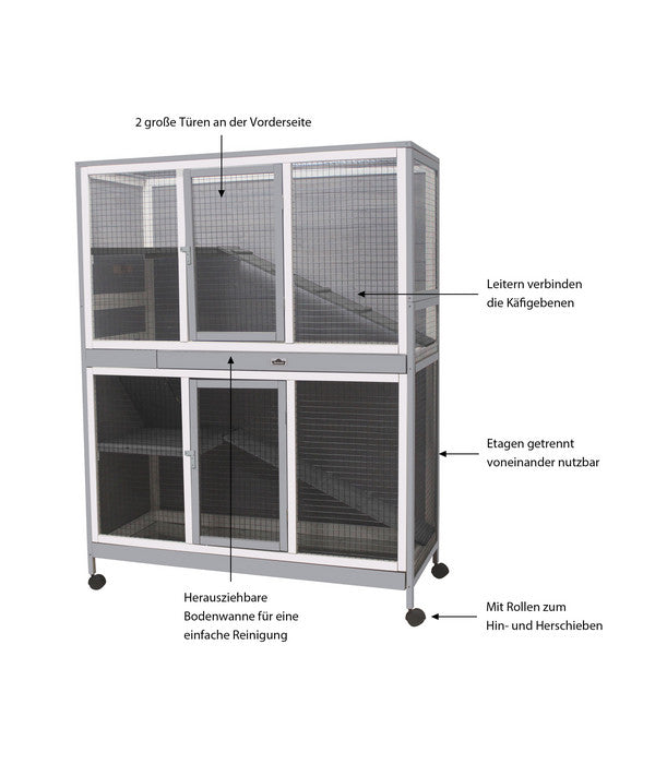  Dehner Lieblinge Nagerheim Nevio, Ca. B120/H155/T54 Cm