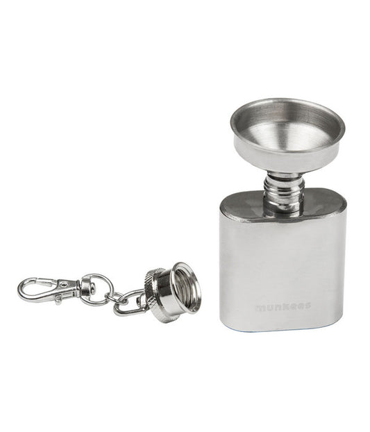  Munkees® Schlüsselanhänger Flachmann-Set Kippis, Ca. B4,5/H8/T2,2 Cm