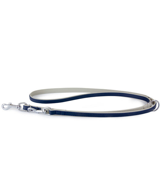  Das Lederband Führleine Style Amsterdam Navy/Grey