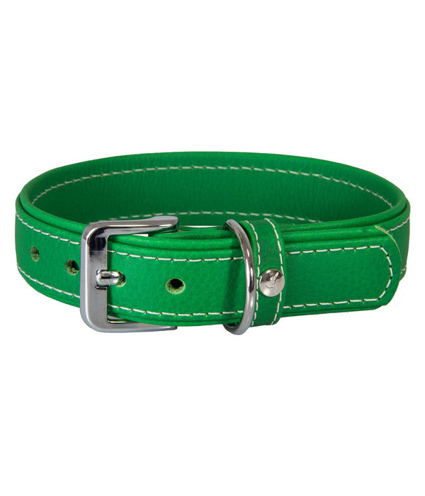 Das Lederband Hundehalsband Style Barcelona Summer-Green