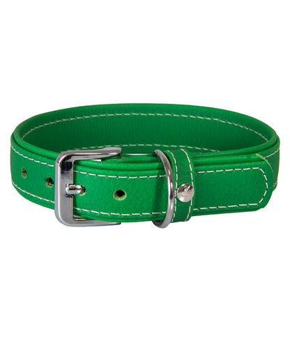  Das Lederband Hundehalsband Style Barcelona Summer-Green